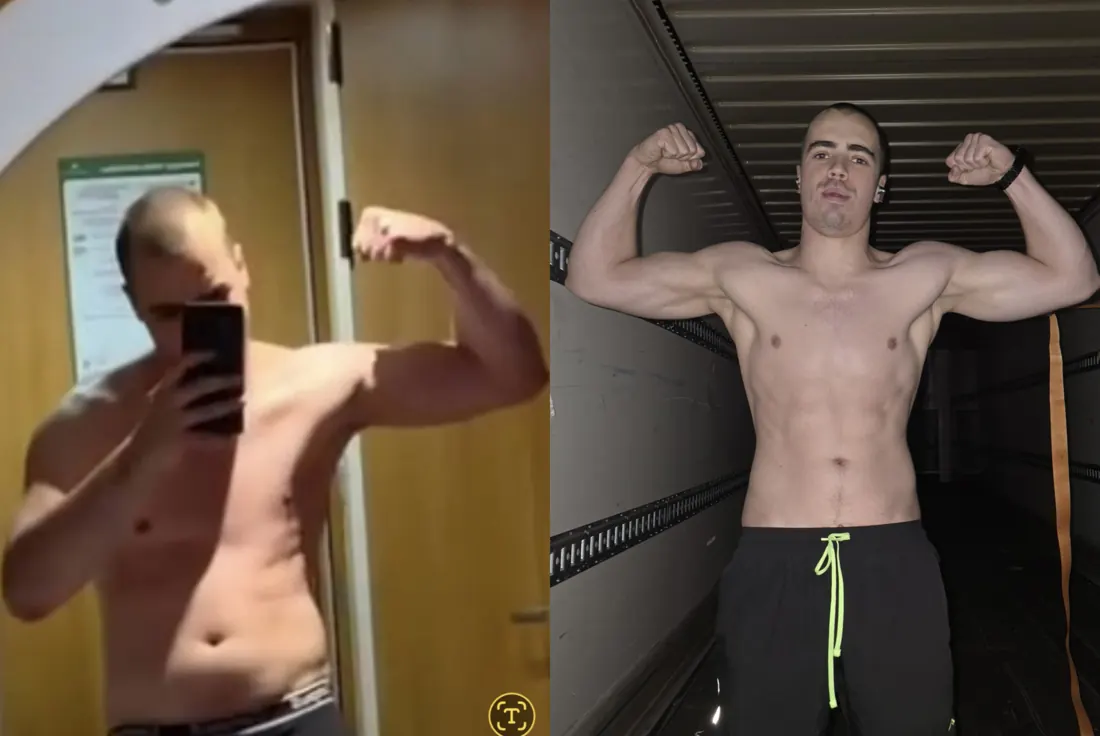 Patryk, kierowca – zdjęcia przed i po